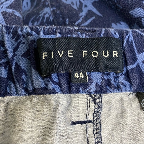 Five Four Men’s Tropical Palm Leaf Print Blue Shorts - Picture 5 of 8